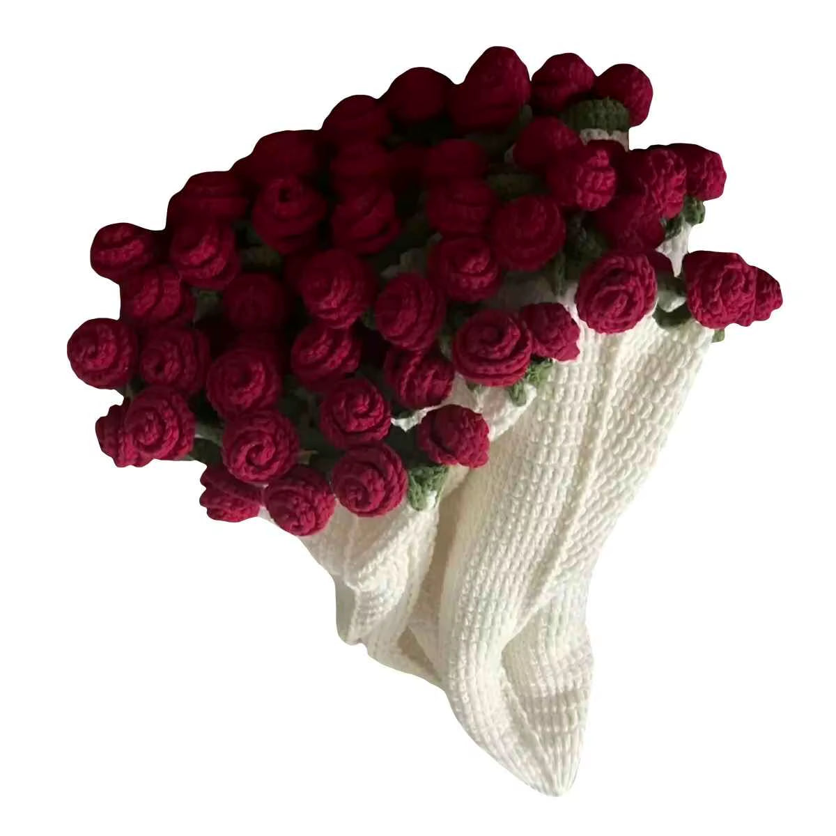 Finished Rose Blanket Bouquet Rose Flowers Handmade Crochet Acrylic Fuzzy Sweater Bed Couch Mother'S Day Gift for Mum Blanket